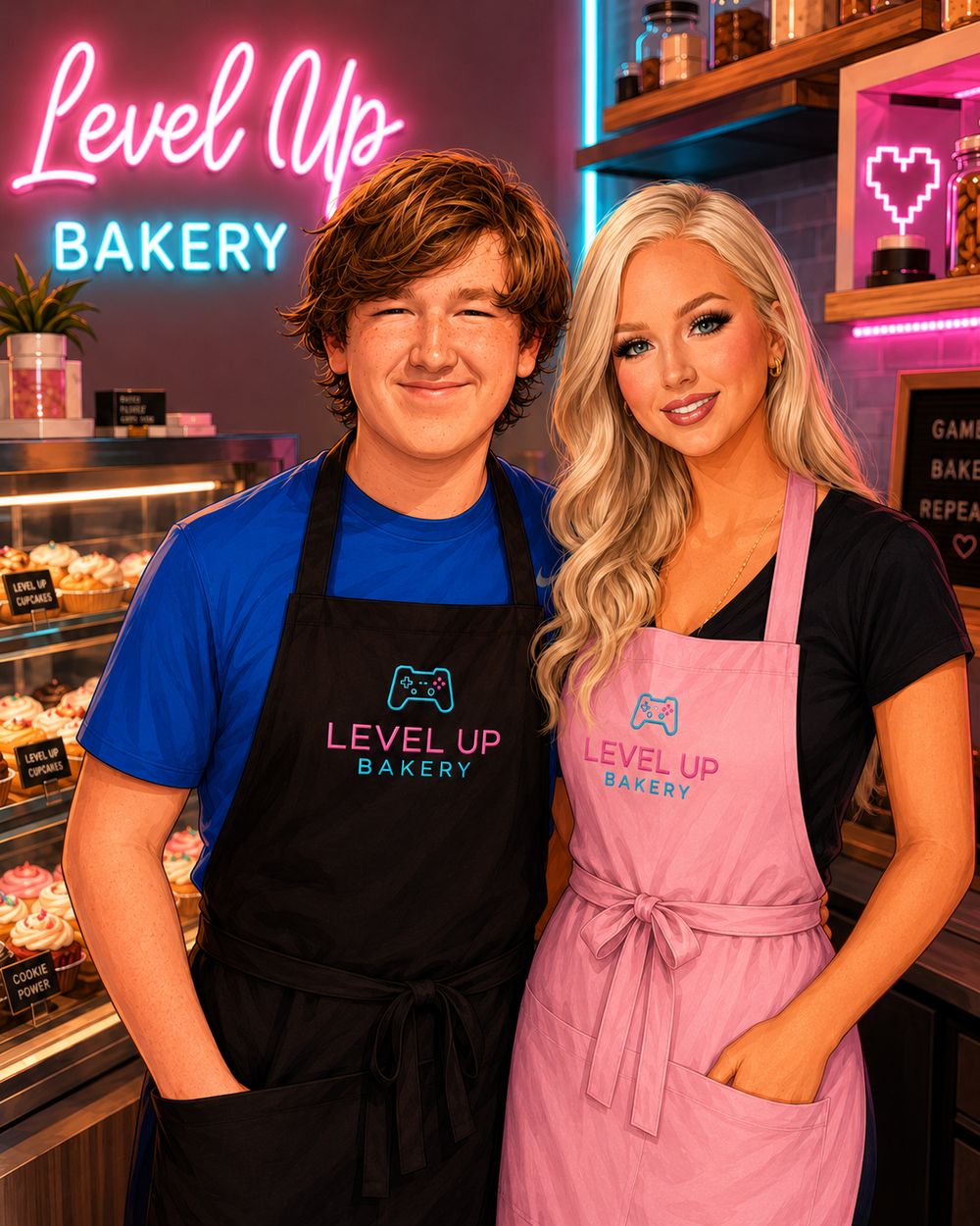 Bryceson and Kelsey of Level Up Bakery