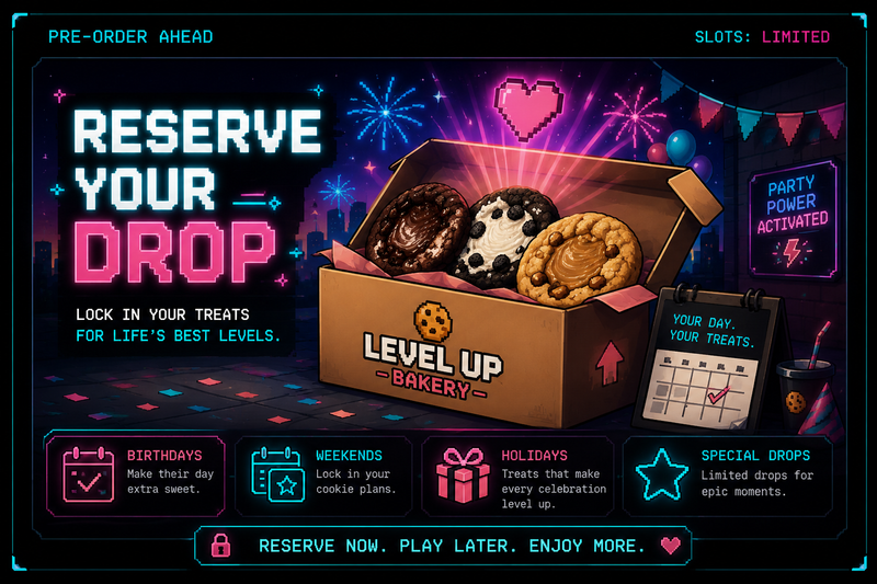 Level Up Bakery preorder treats