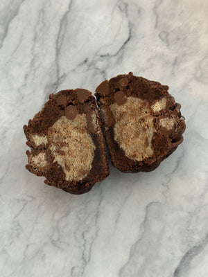 Brookie Stuffed Cookie