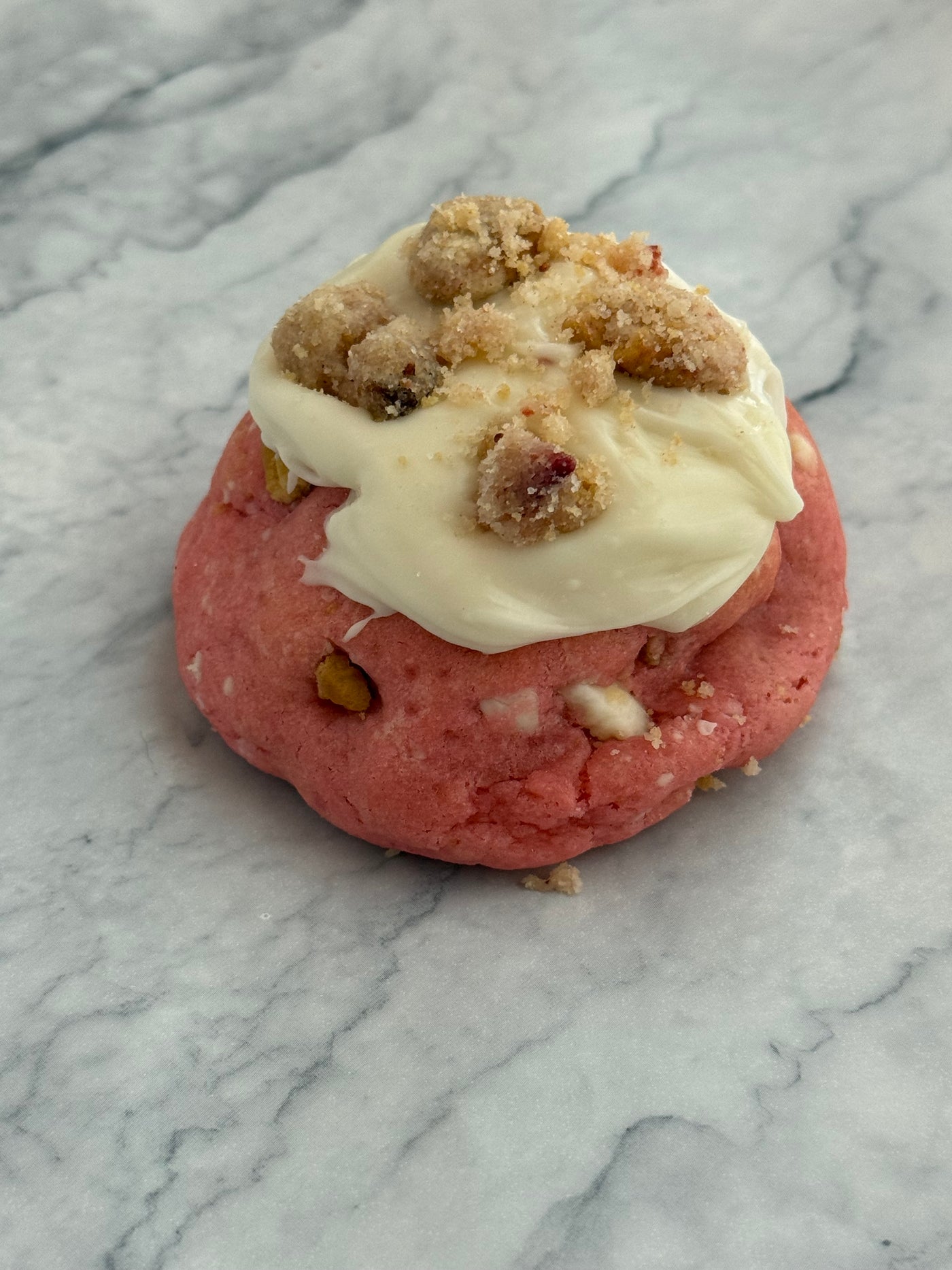 Strawberry Shortcake Stuffed Cookie