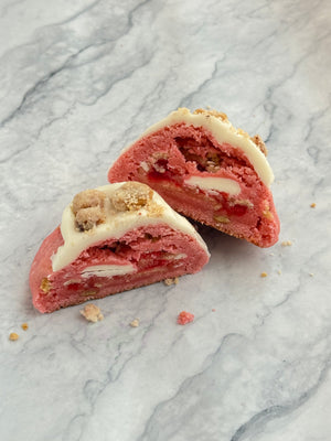 Strawberry Shortcake Stuffed Cookie