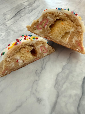 Birthday Cake Stuffed Cookie