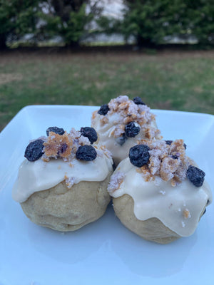 Blueberry Muffin Stuffed Cookie