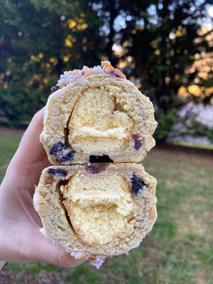 Blueberry Muffin Stuffed Cookie